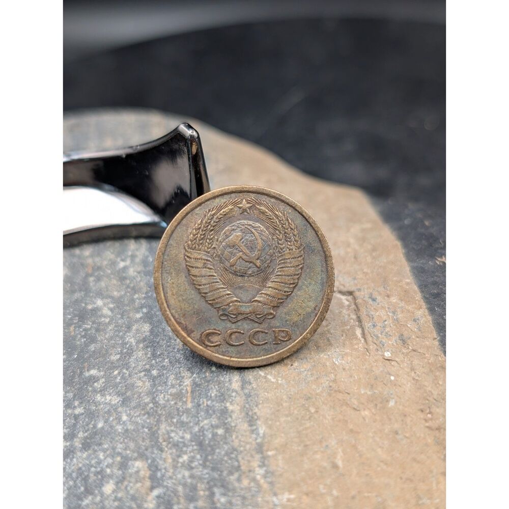 Vintage 1978 USSR 3 Kopecks Brass Coin Soviet Union CCCP Kopek Foreign Currency